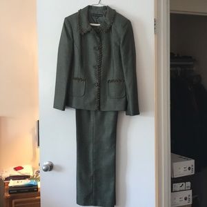 Olive green pantsuit